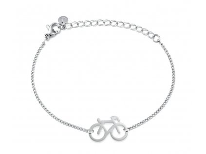 silver bike chain bracelet