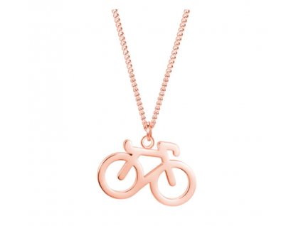 rosegold bike necklace 1