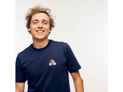 Tričko pánské modré navy Bike Climber