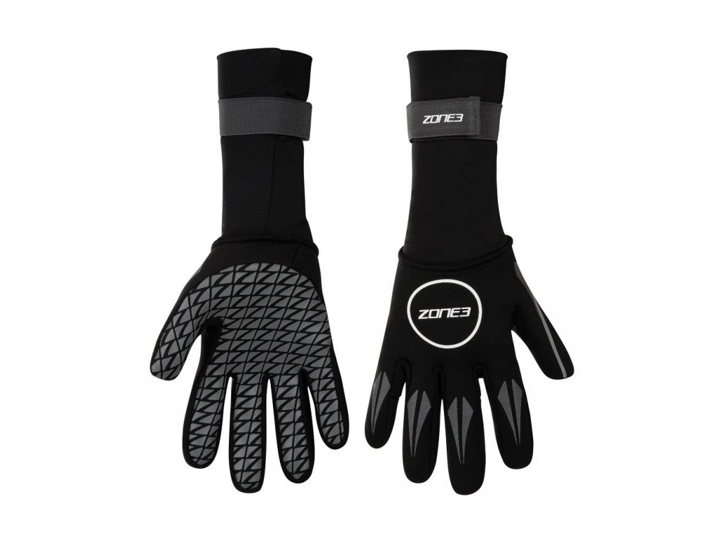 Neoprene Swim Gloves / Black/Silver / S