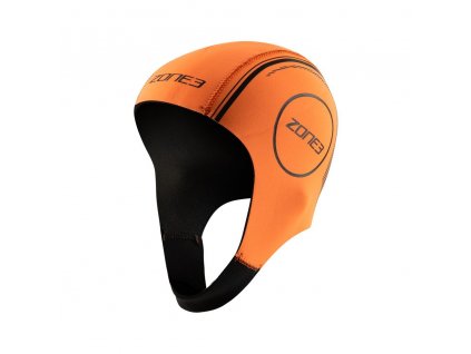 Neoprene Swim Cap / Hi-Vis Orange / S