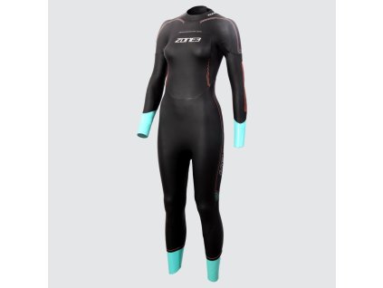 Women's Vision / Black/Turquoise/Coral/Silver / S
