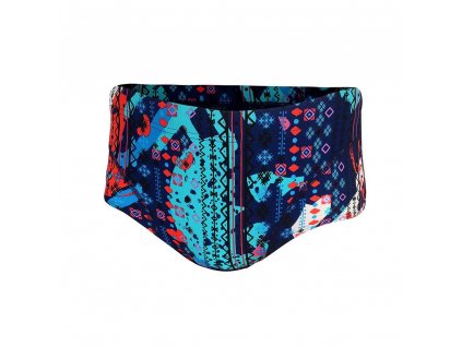 Boy's Aztec 2.0 Brief Shorts / Navy/Red/Blue / 8-9