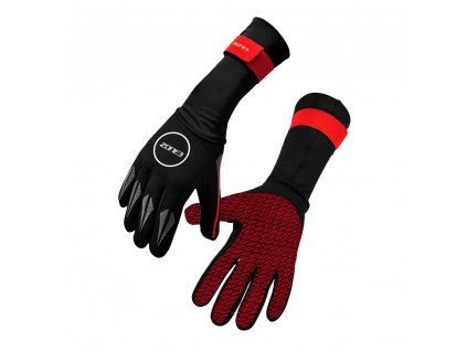 Neoprene Swim Gloves / Black/Red / S (Varianta M)