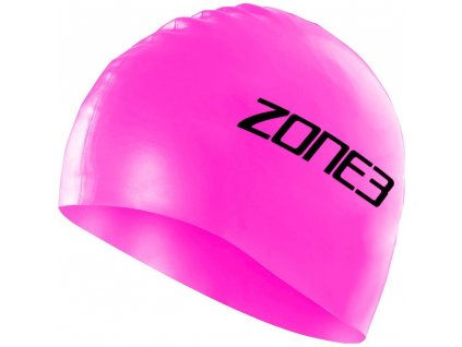 Silicone Swim Cap / Hi-Vis Pink / OS (Varianta OS)