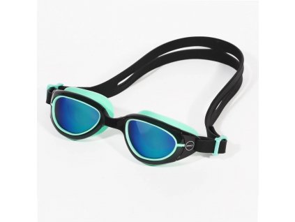 Kid's Aquahero Triathlon And Open Water Swimming Goggles / Green Revo Mirror/Black/Green (Varianta OS)