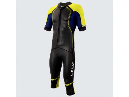 Men's Swim-Run Versa Wetsuit / Black/Yellow/Navy / S