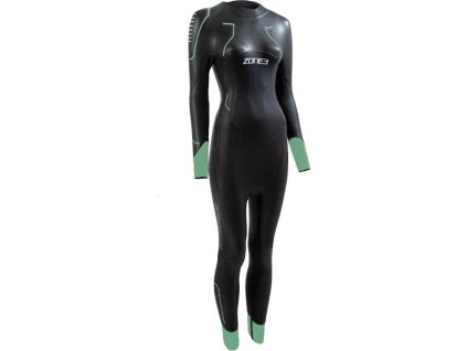 Women's Terraprene® Vision Wetsuit / Black/Eucalyptus Green / S