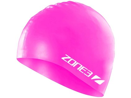 Silicone Swim Cap / Hi-Vis Pink / OS (Varianta OS)