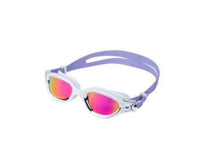 Venator-X Polarised Swim Goggles / White/Silver/Lilac / OS (Varianta OS)