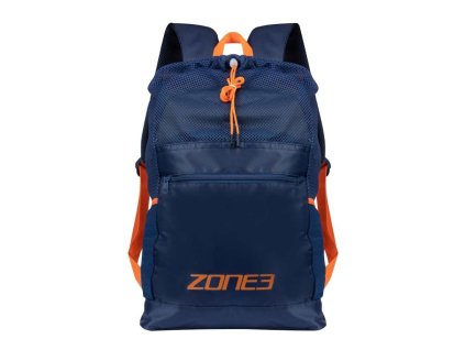 Large Mesh Training Backpack / Navy/Orange / OS