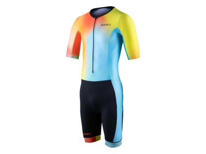 Men's Activate+ Short Sleeve Trisuit / Neon/Black / S (Varianta M)