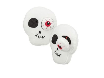 Halloween Skull - lebka, plyšová hračka pro psy 19 cm