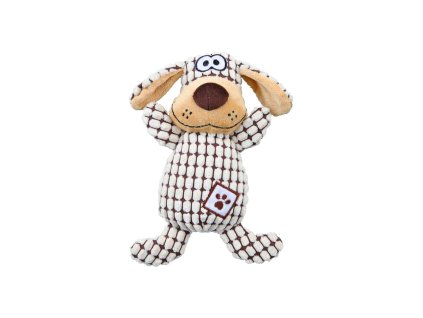 Plyšový pes kostkovaný 26 cm