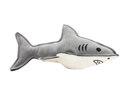 Žralok, kožená robustní hračka 23 cm