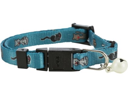 Obojek pro koťata motiv kočka a myš s rolničkou