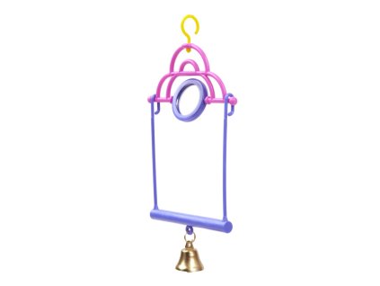 22361 jk animals plastova houpacka se zrcatkem a zvonkem 1