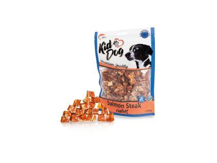 KIDDOG lososový steak v kostce 250 g