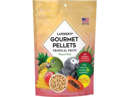 lafeber tropical fruit gourmet pellets parrot 567 gram