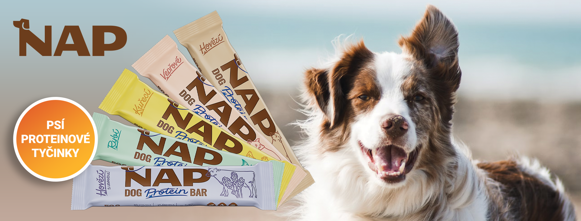 NAP Proteinové tyčinky pro psí sportovce