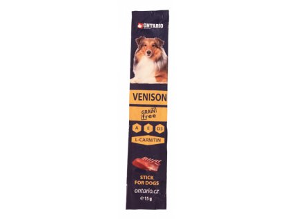 tycinka ontario stick for dogs venison 15g original