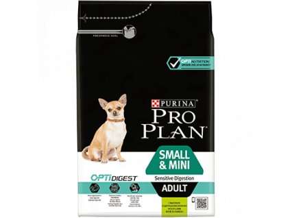 Pro Plan Dog OptiDigest Small & Mini Sensitive Digestion Adult Lamb 3kg 43744155 360x360px Front 0