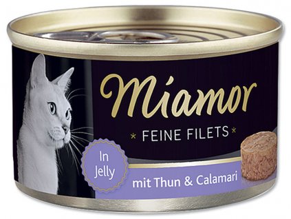 Konzerva MIAMOR Filet tuňák + kalamáry v želé 100 g