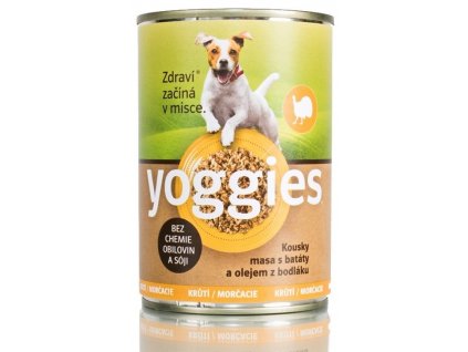 697 400g yoggies kruti konzerva pro psy s bataty a bodlakovym olejem