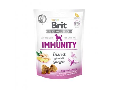 brit care dog functional snack immunity insect 150g original