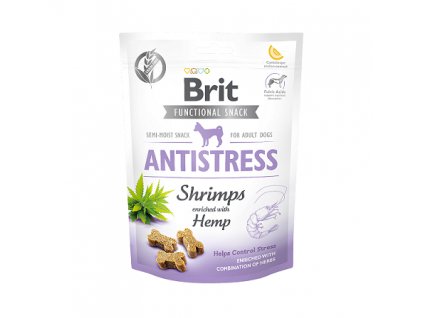 brit care dog functional snack antistress shrimps 150g original