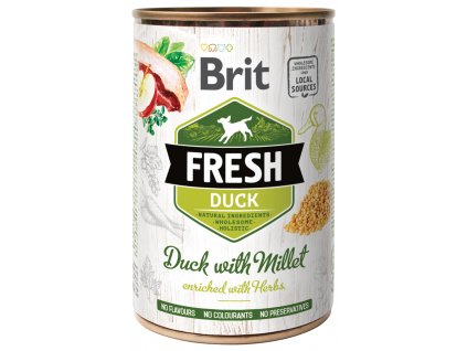 Konzerva Brit Fresh Duck with Millet 400g