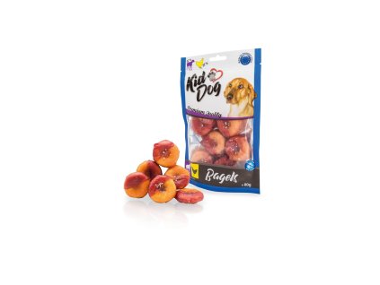 Kiddog jehněčí a kuřecí bagel 80g
