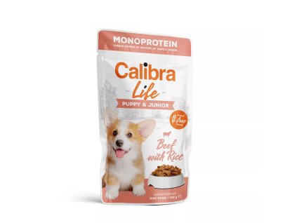 4510 calibra life dog kapsicky puppy and junior beef and rice