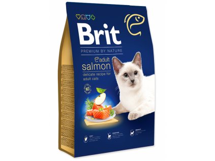 brit premium by nature cat adult salmon 8kg default