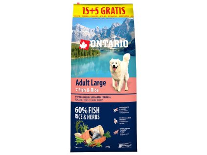 ontario adult large fish rice 15 5kg zdarma original