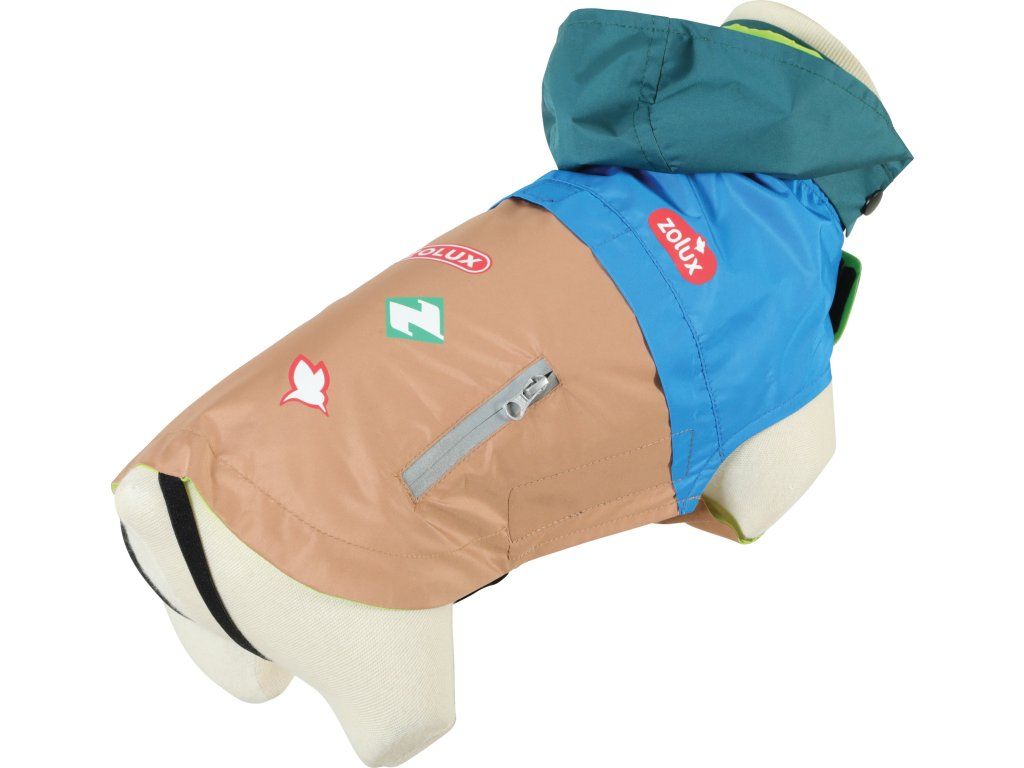 Zolux Vintage Dog Raincoat Blue 45cm