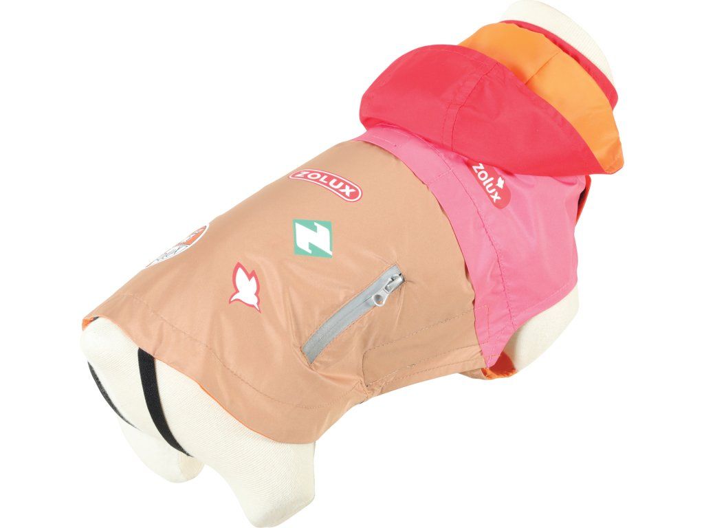 Zolux Vintage Dog Raincoat Pink 45cm