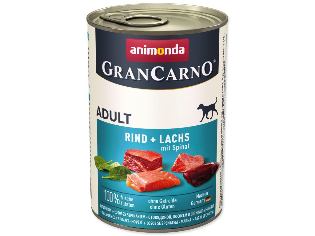 ANIMONDA GranCarno Adult losos a špenát 400g