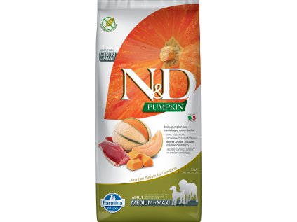 N&D Pumpkin DOG Adult M/L Duck & Cantaloupe melon 12kg