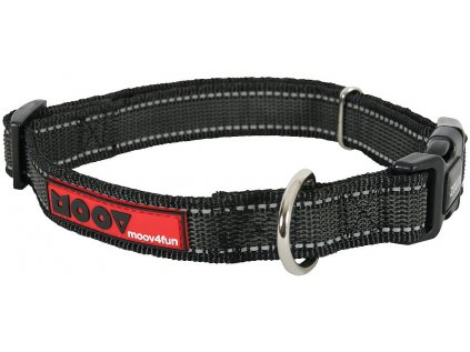 Obojek pes MOOV nastavitelný černá 15mm 30-37cm Zolux
