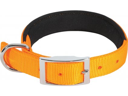 Obojek pes SOFT NYLON oranžový 20mm/40cm Zolux