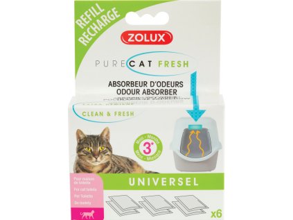 PURECAT Refill náplň do osviežovača a pohlcovača zápachu 6x Zolux