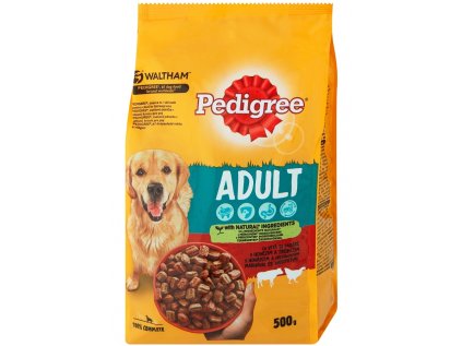 PEDIGREE Dry Adult s hovězím a drůbežím masem 500g