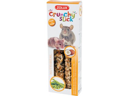 Pochoutka CRUNCHY STICK kokos/hrách pro myši Zolux