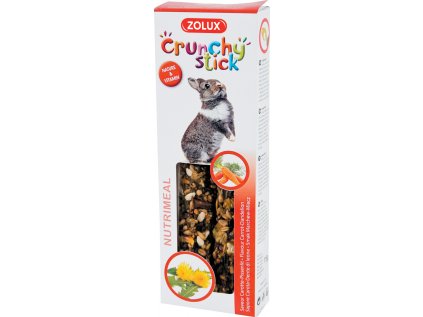 Pochoutka CRUNCHY STICK mrkev/pamp pro králíky Zolux