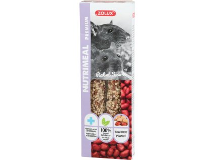 Pochoutka NUTRIMEAL STICK arašídy pro myši a potkany 125g Zolux