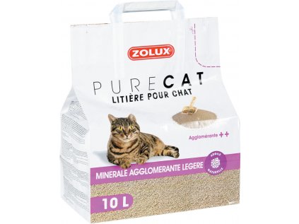 Podestýlka PURECAT mineral light clumping 10l Zolux