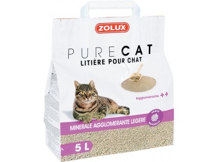 Podestýlka PURECAT mineral light clumping 5l Zolux