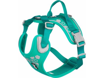 Postroj Hurtta Weekend Warrior paví zeleň 40-45cm