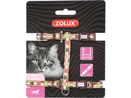 Postroj kočka ARROW nylon čokoládový Zolux